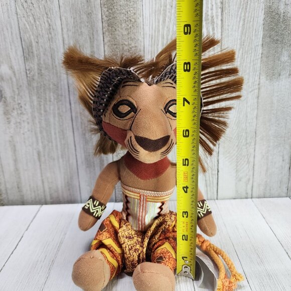 Disney The Lion King Broadway Musical SIMBA Lion Plush Toy 8'' Tall - Picture 7 of 8